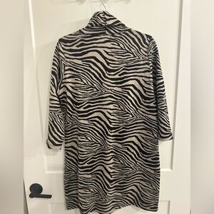 Zebra Print Dress - Black & Cream